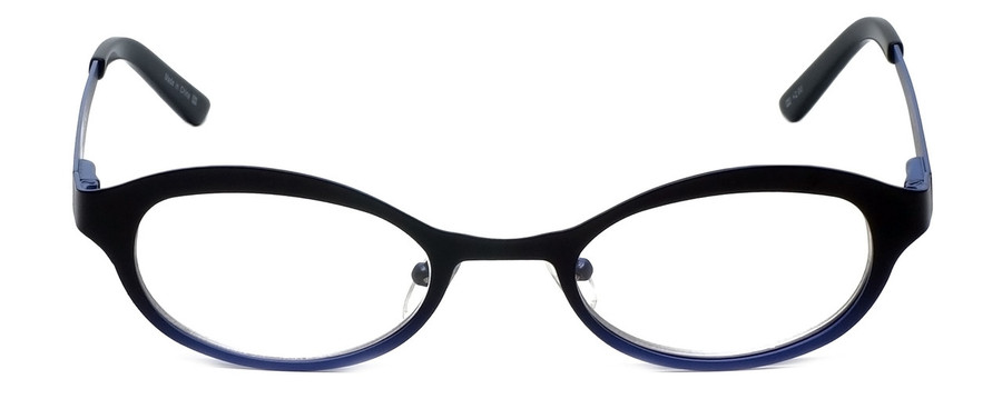 Cinzia Designer Reading Glasses Splendid C2 in Black Blue 46mm