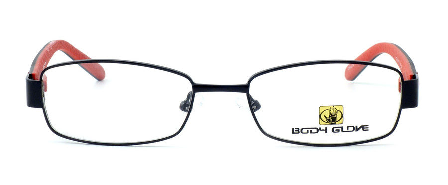 Body Glove BB119 Designer Reading Glasses in Black & Red