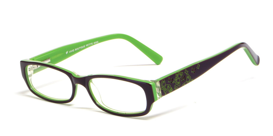Calabria Viv Kids 6005 Designer Eyeglasses in Brown & Green :: Custom Left & Right Lens