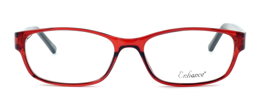 Enhance Optical Designer Eyeglasses 3959 in Burgundy-Black :: Custom Left & Right Lens