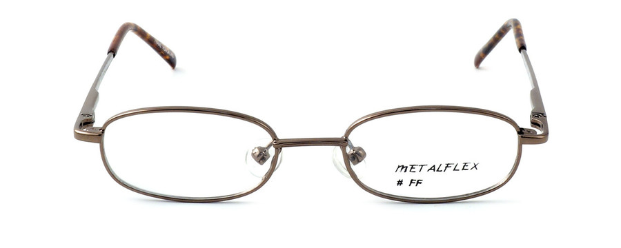 Calabria Kids Fit MetalFlex Designer Eyeglasses FF in Brown :: Custom Left & Right Lens