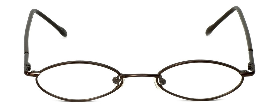 FlexPlus Collection Designer Eyeglasses Model 101 in Shiny-Brown 45mm :: Custom Left & Right Lens