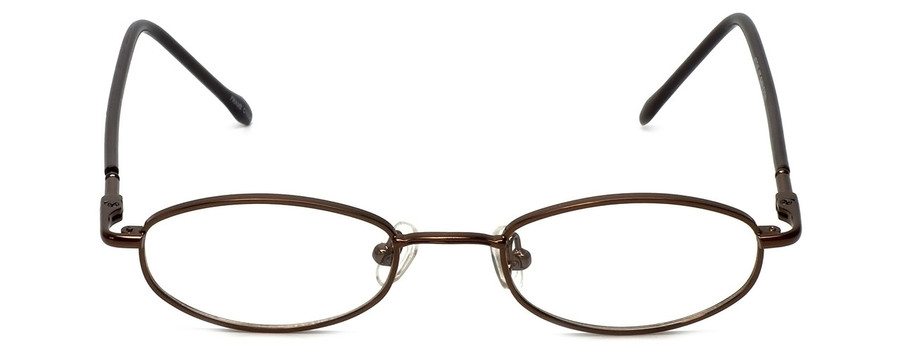 FlexPlus Collection Designer Eyeglasses Model 96 in Shiny-Brown 43mm :: Rx Single Vision