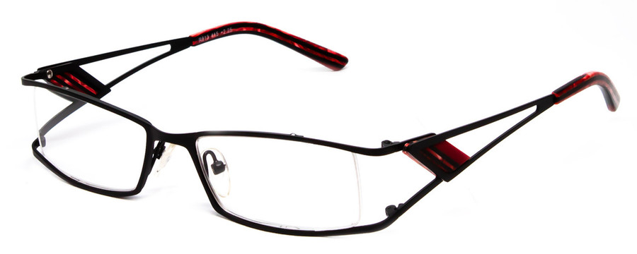 Calabria Designer Eyeglasses 813 Red :: Rx Bi-Focal
