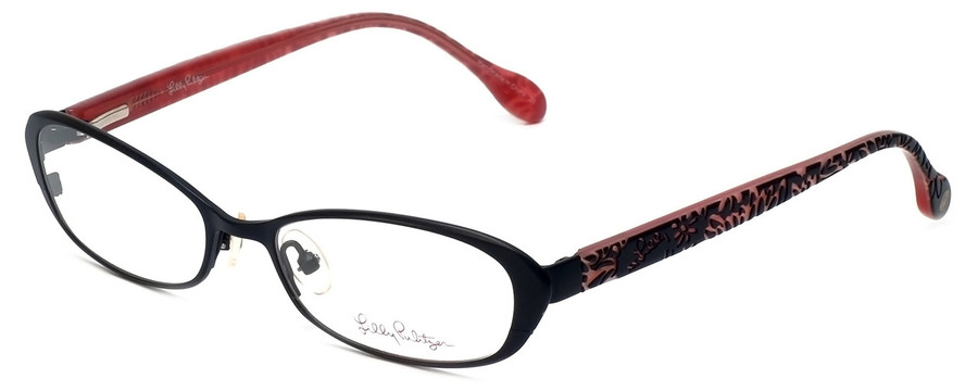 Lilly Pulitzer Designer Eyeglasses Callahan in Black 50mm :: Custom Left & Right Lens