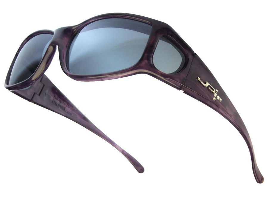 Jonathan Paul Polarized Fitovers Large Jett Purple-Haze with Swarovski Crystals