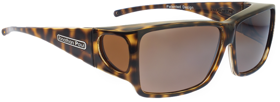 Jonathan Paul Polarized Fitovers Large Orion Cheetah Tortoise&Amber Brown ON003A