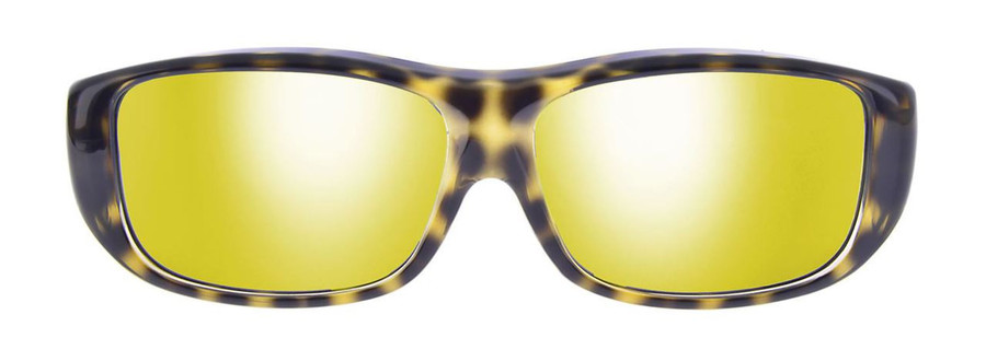 Jonathan Paul Polarized Fitovers Large Quamby in Cheetah & Gold Mirror QL003YM