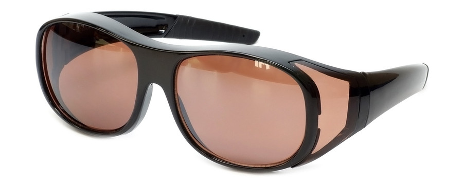 Calabria 7659 FitOver Sunglasses Copper Drivers OR Polarized Lens Medium Size