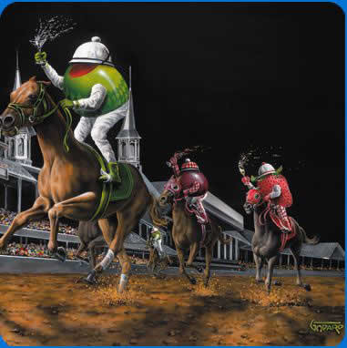 Daily Double by Michael Godard Licensed Artwork Micro-Fiber Cleaning Cloth