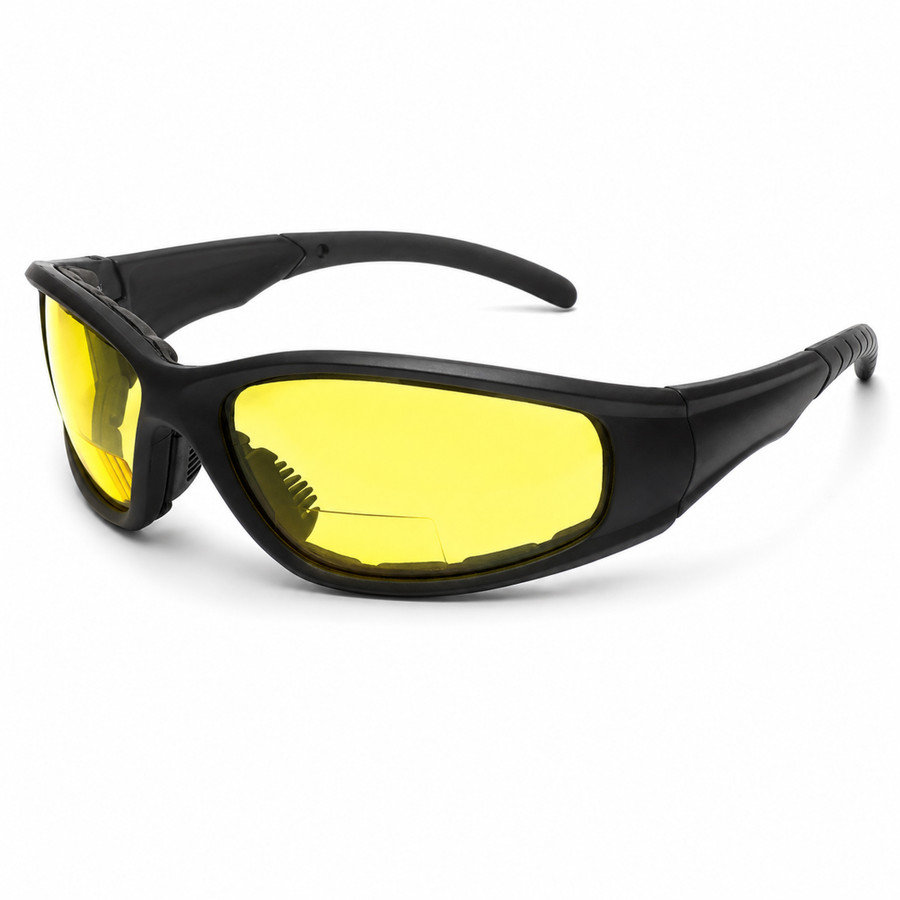 Calabria 23BF Bi-Focal Safety Glasses UV Protect Yellow Copper Rate ShatterProof