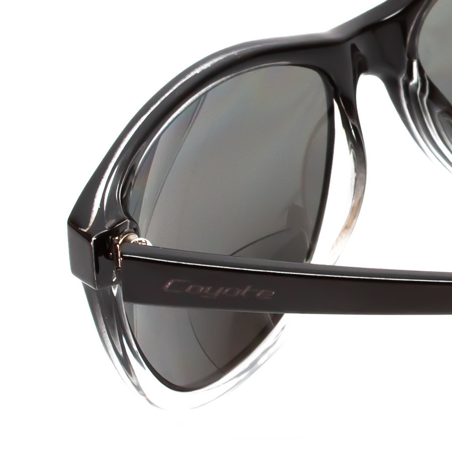 Coyote BP-18 Authentic Polarized Bi-focal Reading Sunglasses in Black&Grey 52mm
