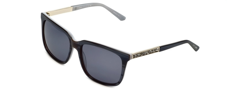 Judith Leiber Designer Sunglasses JL5012-05 in Sapphire in Grey Lens