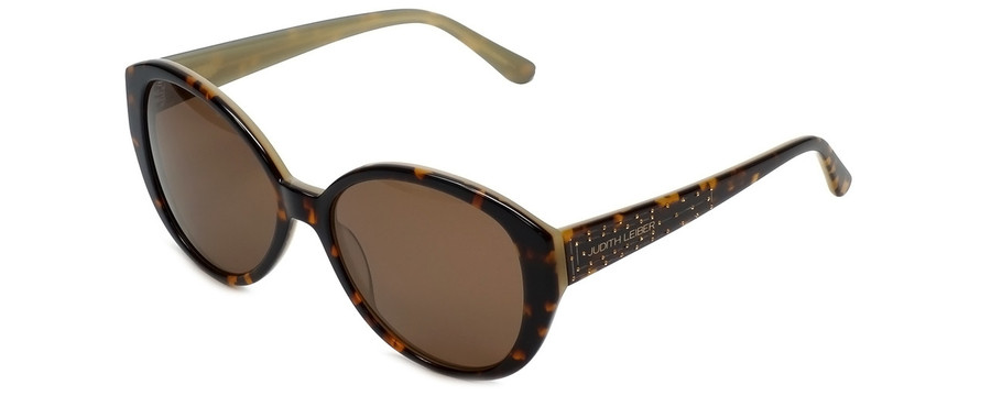 Judith Leiber Designer Sunglasses JL5017-02 in Tortoise in Brown Lens