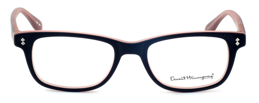 Ernest Hemingway Designer Reading Glasses H4617 in Matte-Black-Pink 52mm