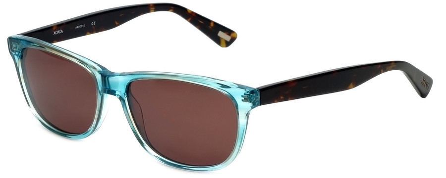 XOXO Designer Sunglasses AX00010 in Blue or Smoke Grey with Amber Brown Lenses