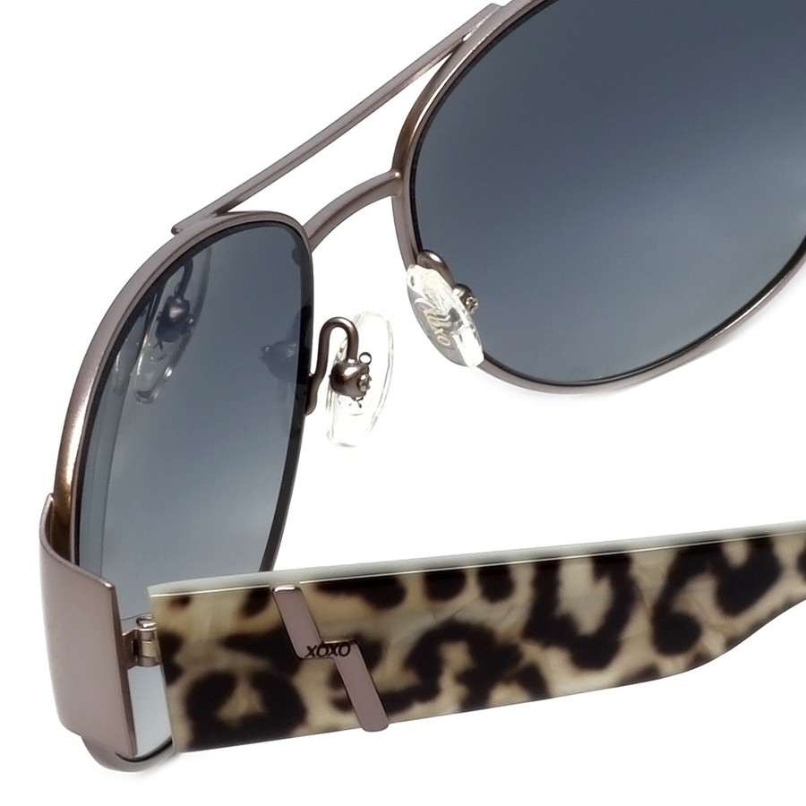 XOXO Authentic Designer Sunglasses X2320CG Pilot in Black Pearl or Brown 57 mm