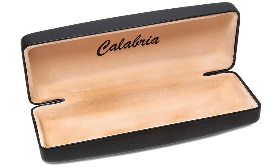 X-Large Black Eyeglass/Sunglasses Case S412 New Extra XL Syn.Leather Clam Shell