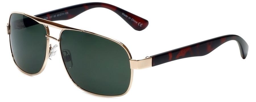 Isaac Mizrahi Designer Sunglasses IMM107-62 in Gold with Grey Lens