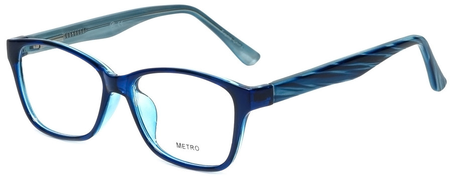 Metro by Vivid Designer Reading Glasses Metro by Vivid-23-Blue in Blue 47mm