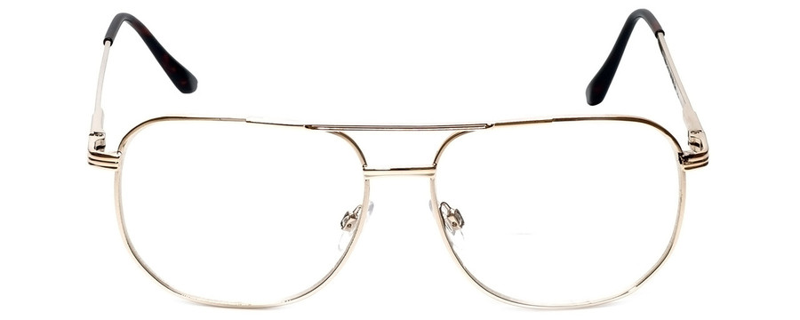 Calabria 1106CB Metal Pilot Bi-Focal Reading Glasses 24+ Choices Gold/GunMetal
