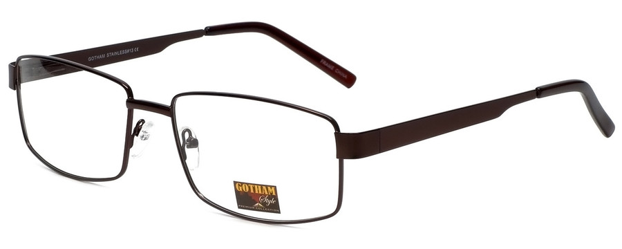 Gotham Style Designer Reading Glasses GS13 Brown 58mm Mens Big&Tall CHOOSE POWER