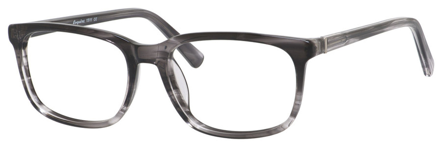 Esquire Designer Eyeglasses EQ1511-GYA in Grey Amber 54mm :: Custom Left & Right Lens