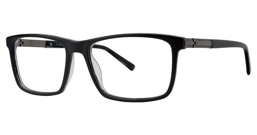Big and Tall 19 Designer Reading Eye Glasses in Matte Black 58 mm :: Custom Left & Right Lens