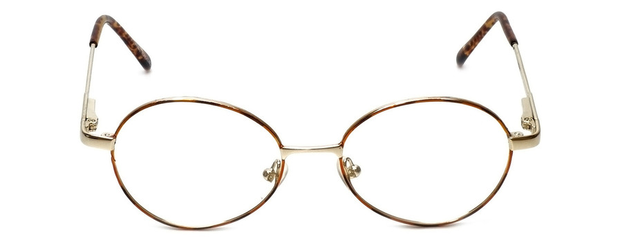 Flex Collection Blue Light Blocking Reading Glasses FL-37 Gold-Demi-Brown 46mm N