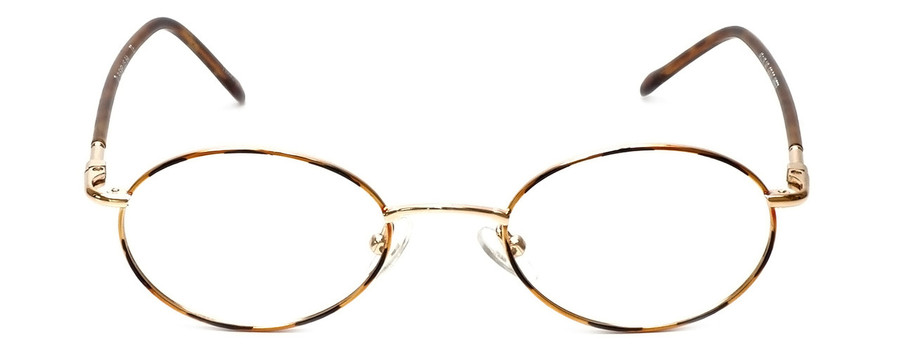 Flex Plus Blue Light Blocking Reading Glasses Model 64 in Gold-Demi-Amber 46mm N