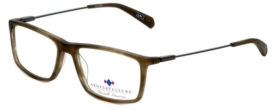 Argyleculture Progressive Lens Blue Light Block Reading Glasses Seger Olive 54mm