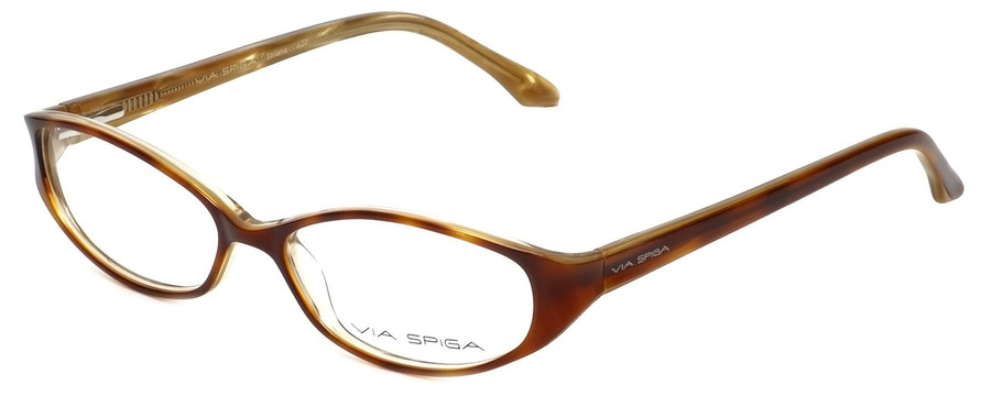 Via Spiga Designer Progressive Blue Light Glasses Striano-620 Blonde Tort 52mm