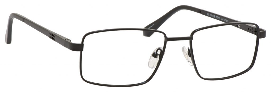 Dale Earnhardt, Jr Designer Eyeglasses 6817 in Satin Black 53mm Custom Lens