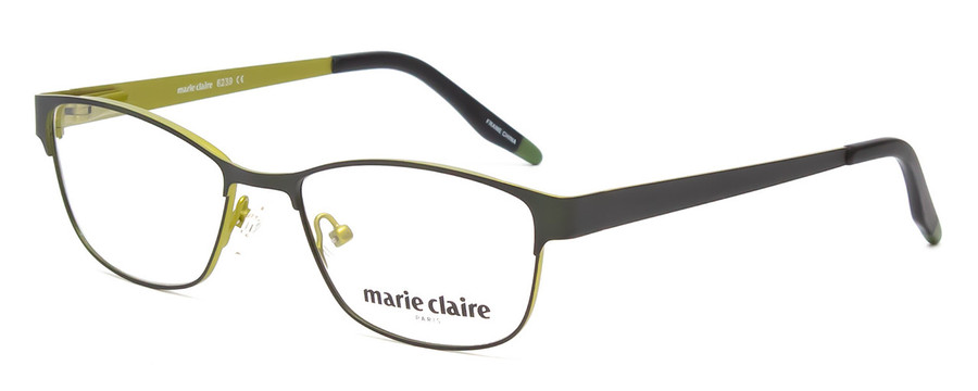 Profile View of Marie Claire MC6239-JAD Classic Designer Reading Glasses Black Jade Green 49 mm