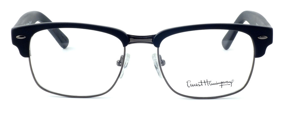 Ernest Hemingway Designer Blue Light Block Glasses 4629 Matte Black & Gunmetal