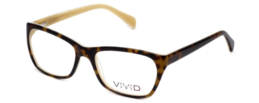 Profile View of Calabria Splash Designer Blue Light Blocking Glasses SP60 in Demi-Brown Square