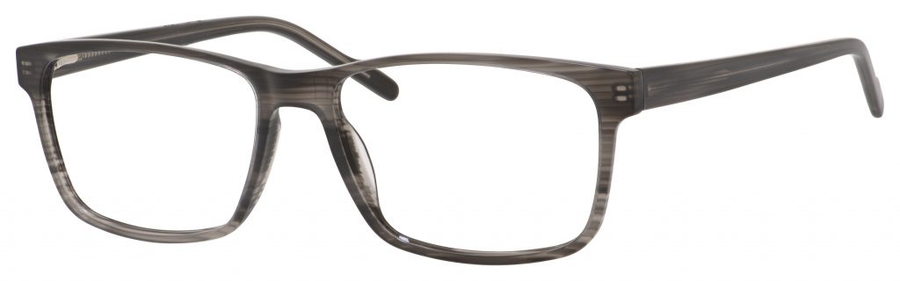 Profile View of Esquire EQ1566 Mens Progressive Lens Blue Light Glasses in Grey Amber 57 mm