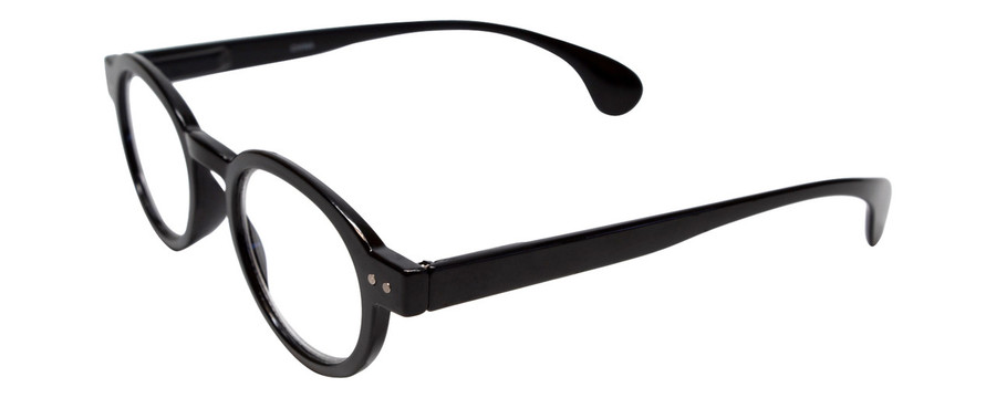 Profile View of Calabria Elite Progressive Blue Light Glasses R217 Professor Type 46 mm in Black