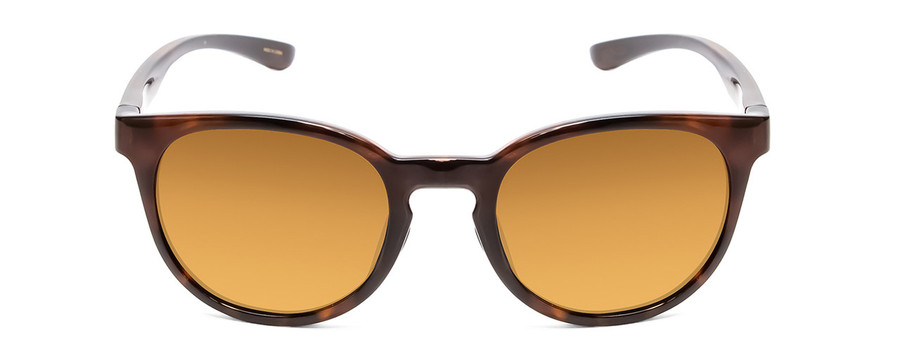 Front View of Smith Eastbank Round Sunglasses Tortoise Havana Brown Gold & Carbonic Brown 52mm