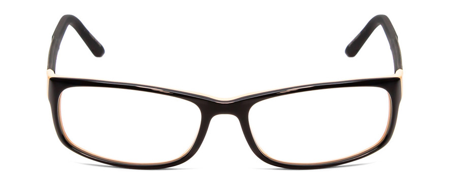 Front View of Porsche Design P8243-A Unisex Oval Designer Reading Glasses Black Rose Pink/54mm