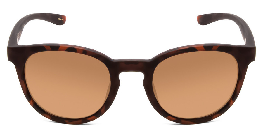 Front View of Smith Eastbank Unisex Round Sunglasses Matte Tortoise Gold/Polarized Brown 52 mm