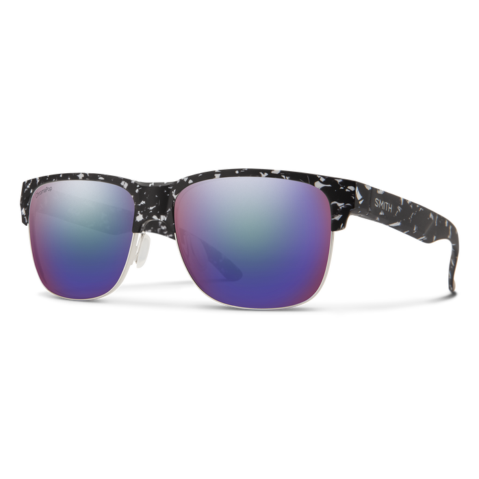 Smith Lowdown Split.5-Rimless Sunglasses Black Marble/CP Polarized Violet Mirror