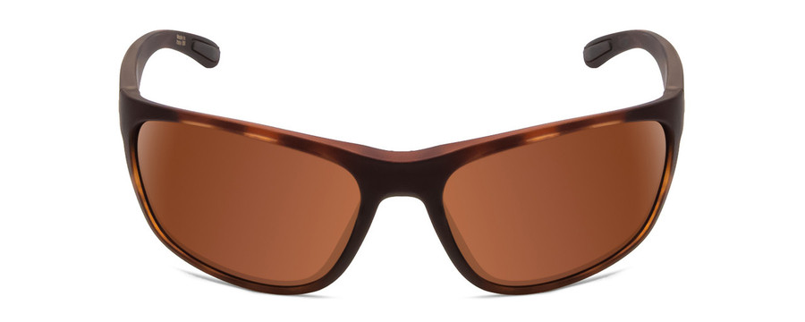Front View of Smith Redding Unisex Wrap Sunglasses Tortoise Gold/CP Glass Polarized Brown 62mm