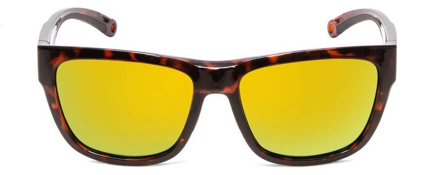 Front View of Smith Joya Ladies Sunglasses Tortoise Gold/CP Glass Polarized Green Mirror 56 mm