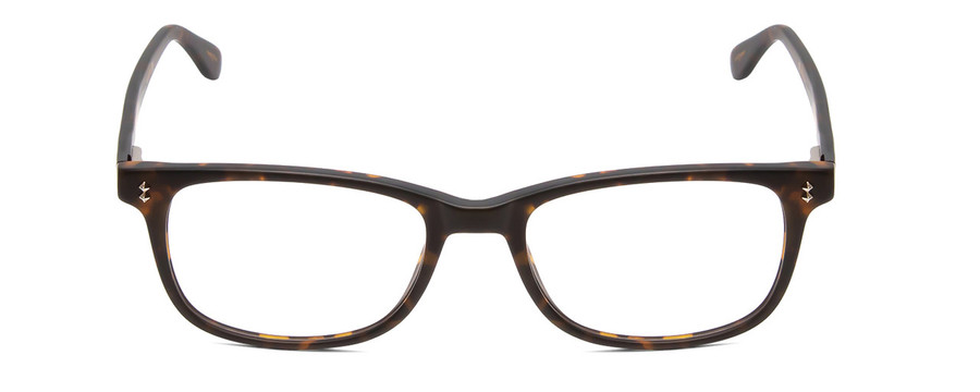 Front View of Ernest Hemingway H4617 Designer Reading Eye Glasses with Custom Cut Powered Lenses in Matte Tortoise Havana Brown Gold Unisex Cateye Full Rim Acetate 56 mm