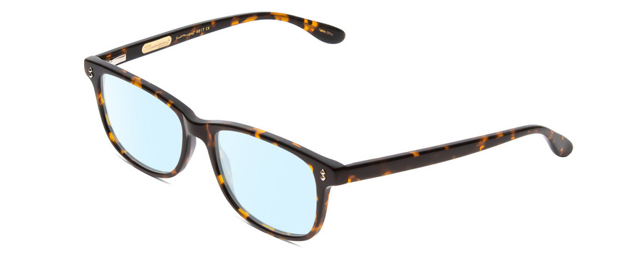 Profile View of Ernest Hemingway H4617 Designer Blue Light Blocking Eyeglasses in Tortoise Havana Brown Gold Unisex Cateye Full Rim Acetate 56 mm