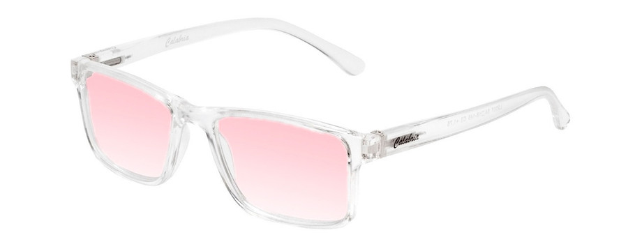 Profile View of Medspex L2007 C3 Crystal FL-41 Pink Anti-Migraine Reduce Light Sensitive Glasses