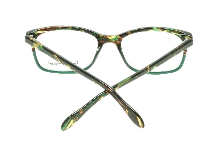 Back View of Hemingway H4694 Unisex Blue Light Blocking Filter+A/R Lenses Tortoise/Emerald 53mm