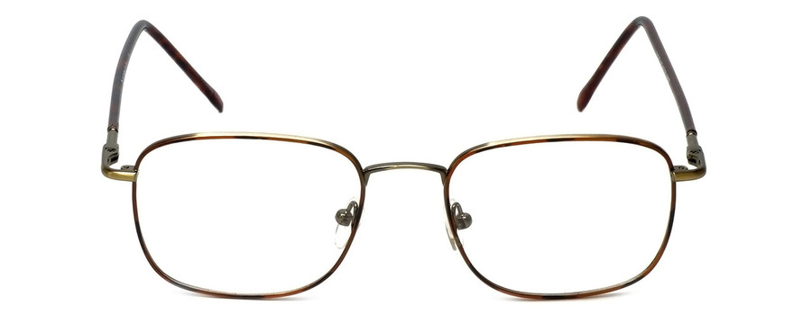 FlexPlus Collection Designer Eyeglasses Model 60 in Ant-Gold-Amber 51mm Rx