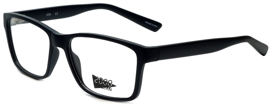 2000 and Beyond Designer Eyeglasses 3059-MBLK in Matte Black 55mm